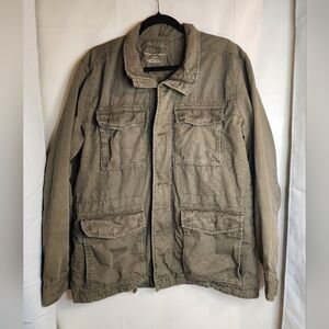 American Eagle Olive Green Utility Jacket